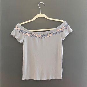 American Eagle off the shoulder shirt, size medium